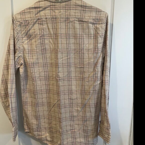 Taylor Stitch "Jack" Cotton Shirt in Sand Plaid 38 - Picture 2 of 5